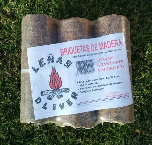 Briquetas de madera para chimeneas 10 Kg