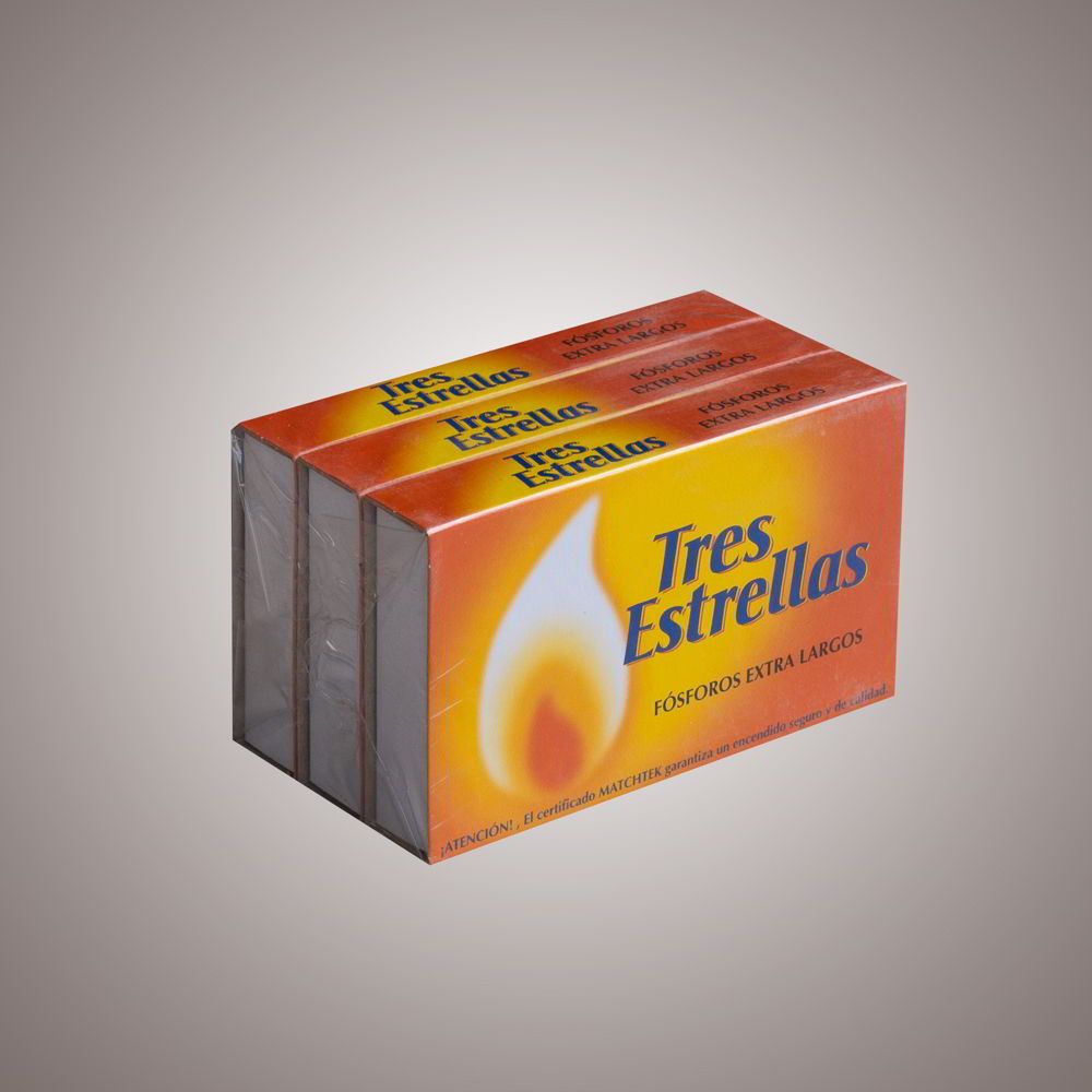 Caja de cerillas extralargas (3 und)