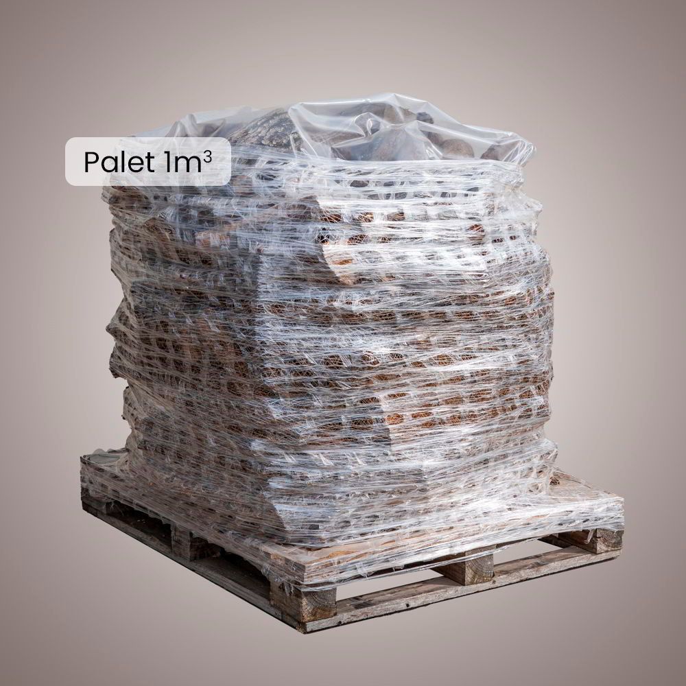 Leña de encina en palet